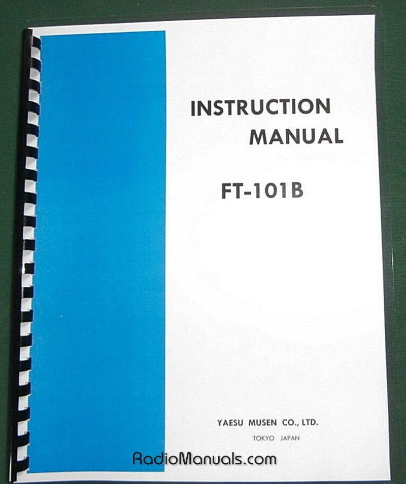 Yaesu FT-101B Instruction Manual - Click Image to Close